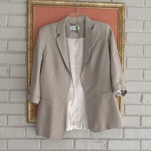 Calvin Klein Women's Open Blazer 3/4 sleeves